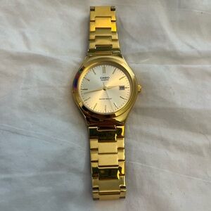 Gold Casio watch
